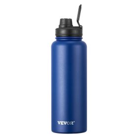 40 oz Insulated Water Bottle, Stainless Steel Camping & Hiking Hydration Flask with Wide Mouth Lid, Sports Coffee Cup Double Walled, Leakproof (Default: Default)