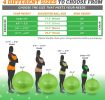 Exercise Ball Yoga Ball for Fitness, Balance, Stability, or Pregnancy, Gym Ball for Core Workout, Physical Therapy, Yoga Ball Chair for Office