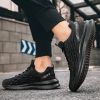 2024 new men's sports shoes flying woven leisure running shoes
