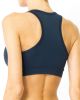 Helo Racerback V-Neck Athletic Sports Bra - Black