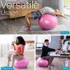 Core Balance Exercise Ball for Workouts, Anti-Burst and Slip Resistant, Swiss Yoga Ball for Pregnancy, Stability, Fitness and Physical Therapy