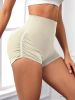 3 Pack Workout Shorts For Women Seamless Scrunch Butt Lifting High Waisted Yoga Gym Booty Running Short Pants