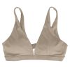 1Pc/3Pcs Women Deep V-Neck Sports Bras U-Shaped Back Sport Bras Padded Strappy Crop Open Back Low Impact Bras Sexy Fitness Tank Tops with Removable Pa