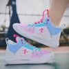 New fashion children's shoes comfortable and breathable all match primary and secondary school students youth basketball sports shoes running shoes 30