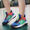 New fashion children's shoes comfortable and breathable all match primary and secondary school students youth basketball sports shoes running shoes 30