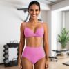 1Pc/3Pcs Women Deep V-Neck Sports Bras U-Shaped Back Sport Bras Padded Strappy Crop Open Back Low Impact Bras Sexy Fitness Tank Tops with Removable Pa