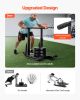 Weight Sled, Steel Power Sled, Fitness Training Sleds for Athletic Exercise Speed Improvement, Workout Equipment with Adjustable Height Handle