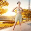 1Pc/3Pcs Women Deep V-Neck Sports Bras U-Shaped Back Sport Bras Padded Strappy Crop Open Back Low Impact Bras Sexy Fitness Tank Tops with Removable Pa