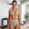 1Pc/3Pcs Women Deep V-Neck Sports Bras U-Shaped Back Sport Bras Padded Strappy Crop Open Back Low Impact Bras Sexy Fitness Tank Tops with Removable Pa