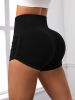3 Pack Workout Shorts For Women Seamless Scrunch Butt Lifting High Waisted Yoga Gym Booty Running Short Pants