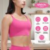1Pc/3Pcs Women Strap Sport Bras Padded Strappy Crop Square Neck Low Impact Bras Sexy Fitness Tank Tops