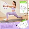 Pilates Ring Fitness Circle for Women - 15 Inch Magic Fitness Circle for Toning Inner & Outer Thighs, Bonus Pilates Equipment Thigh Master Guide.