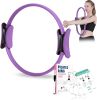 Pilates Ring Fitness Circle for Women - 15 Inch Magic Fitness Circle for Toning Inner & Outer Thighs, Bonus Pilates Equipment Thigh Master Guide.
