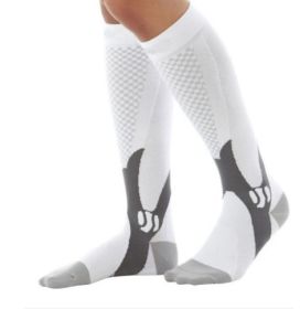 Compression Socks For Men&Women Best Graduated Athletic Fit For Running Flight Travel Boost Stamina Circulation&Recovery Socks (Option: White 3PC-XXL)