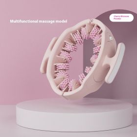Multifunctional Detachable Fitness Shaping Beauty Ring Leg Massage Machine (Color: pink)